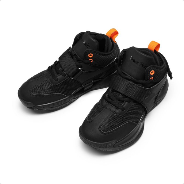 Kids Non-Slip Basketball Shoes  - BLACK - 5